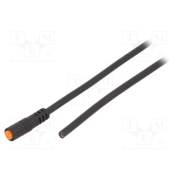 1 pcs x LUTRONIC - 0800F1 03 300 5M - Connection lead, M8, PIN: 3, straight, 5m, plug, 50VAC, 4A, -25÷80°C
