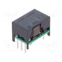 1 pcs x TDK-LAMBDA - CCG3-24-15SF - Converter: DC/DC, 3W, Uin: 9÷36V, Uout: 15VDC, Iout: 100mA, THT, CCG3