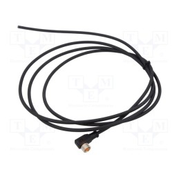1 pcs x LUTRONIC - 0806 03 L1 300 2M - Connection lead, M8, PIN: 3, angled, 2m, plug, 4A, -25÷80°C, PUR, IP67
