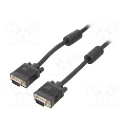 1 pcs x GEMBIRD - CC-PPVGA-15M-B - Cable, D-Sub 15pin HD plug,both sides, black, 15m