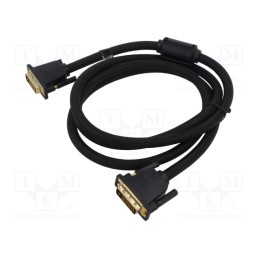 1 pcs x VENTION - EAEBJ - Cable, DVI-D (24+1) plug,both sides, PVC, textile, 5m, black