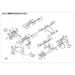 Swing arm bushing atv cf moto 500cc quad