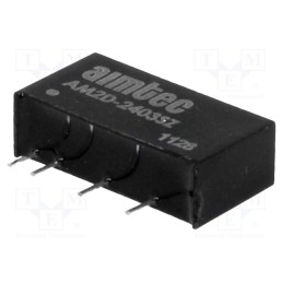 1 pcs x AIMTEC - AM2D-2403SZ - Converter: DC/DC, 2W, Uin: 21.6÷26.4V, Uout: 3.3VDC, Iout: 400mA
