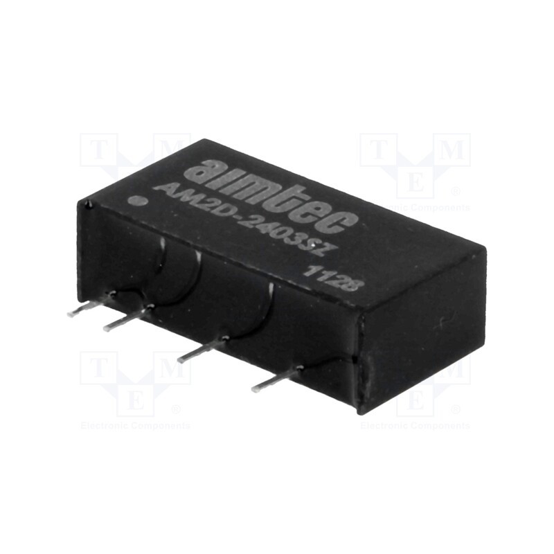 1 pcs x AIMTEC - AM2D-2403SZ - Converter: DC/DC, 2W, Uin: 21.6÷26.4V, Uout: 3.3VDC, Iout: 400mA