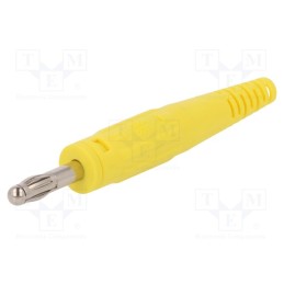 1 pcs x STu00c4UBLI - 64.9195-24 - Plug, 4mm banana, 32A, 60V, yellow, non-insulated, 2.5mm2, screw