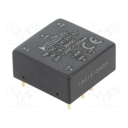 1 pcs x AIMTEC - AM15C-2412S-NZ - Converter: DC/DC, 15W, Uin: 18÷36V, Uout: 12VDC, Iout: 1.25A, 1'x1'