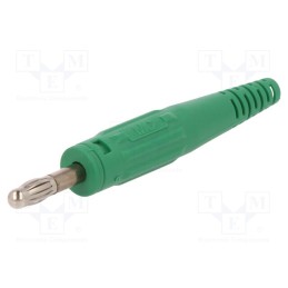 1 pcs x STu00c4UBLI - 64.9195-25 - Plug, 4mm banana, 32A, 60V, green, non-insulated, 2.5mm2, screw