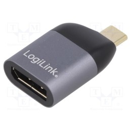 1 pcs x LOGILINK - CUA0204 - Adapter, USB 3.2, DisplayPort socket,USB C plug, gold-plated