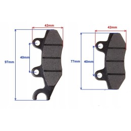 Atv barossa 250 smc jialing brake pads 2 types