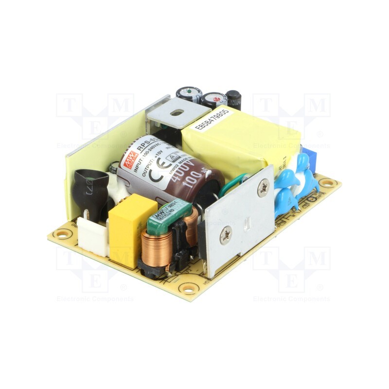 1 pcs x MEAN WELL - RPS-65-15 - Power supply: switched-mode, open, 65.1W, 80÷264VAC, OUT: 1, 4.34A