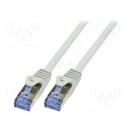 1 pcs x LOGILINK - CQ4092S - Patch cord, S/FTP, 6a, stranded, Cu, LSZH, grey, 10m, 26AWG