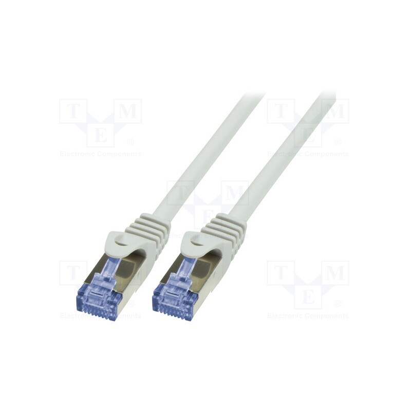 1 pcs x LOGILINK - CQ4092S - Patch cord, S/FTP, 6a, stranded, Cu, LSZH, grey, 10m, 26AWG