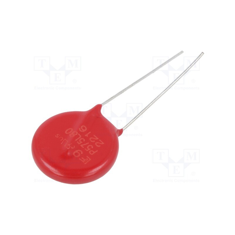 2 pcs x LITTELFUSE - V575LA80BP - Varistor: metal-oxide, THT, 575VAC, 730VDC, 882.5V, 6.5kA