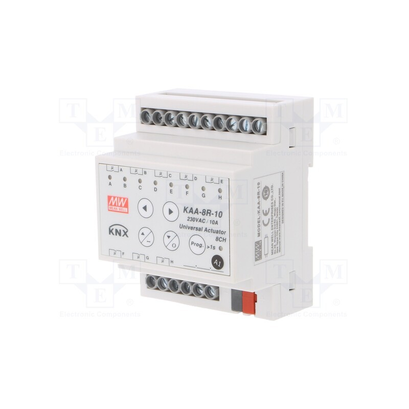 1 pcs x MEAN WELL - KAA-8R-10 - Universal controller, KAA, for DIN rail mounting, 21÷31VDC, IP20