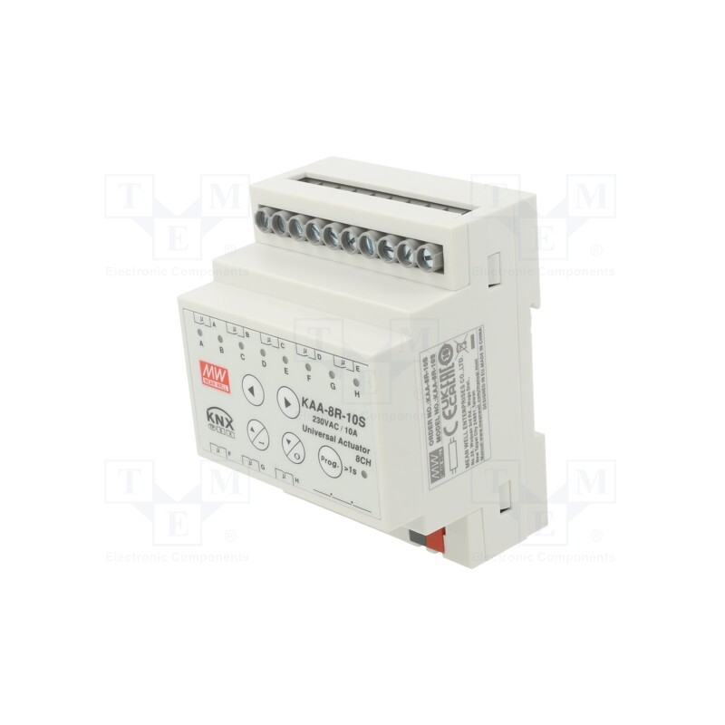 1 pcs x MEAN WELL - KAA-8R-10S - Universal controller, KAA, for DIN rail mounting, 21÷31VDC, IP20