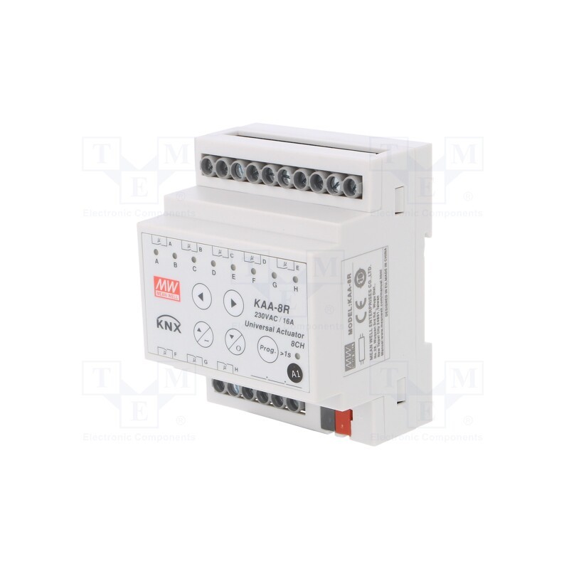 1 pcs x MEAN WELL - KAA-8R-16 - Universal controller, KAA, for DIN rail mounting, 21÷31VDC, IP20