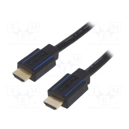 1 pcs x LOGILINK - CHB005 - Cable, HDCP 2.2,HDMI 2.0, HDMI plug,both sides, 3m, black
