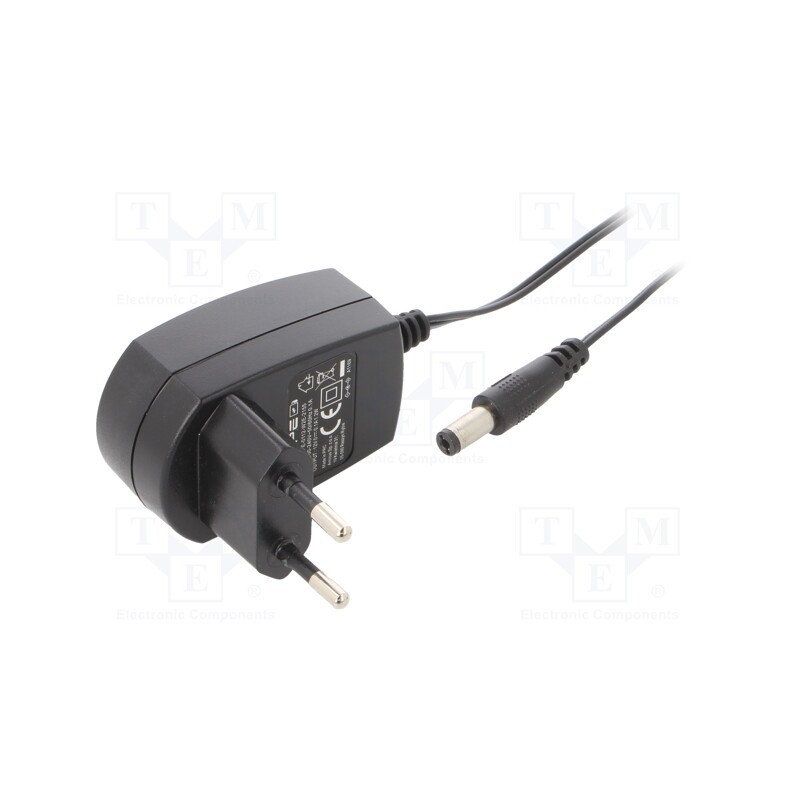 1 pcs x ESPE - ESPE-0112-W2E-2155 - Power supply: switched-mode, plug, 12VDC, 0.1A, 1.2W, Plug: EU, 61%