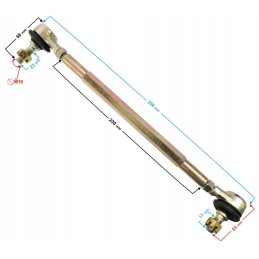 Steering rack for Barton ATV125 9 and ATV125 X