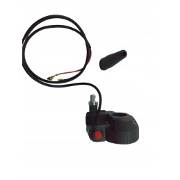 Throttle handle with pocket bike starter switch