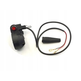 Throttle handle with pocket bike starter switch