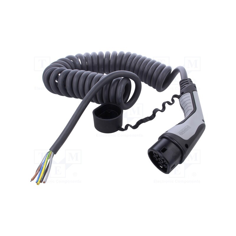 1 pcs x PHOENIX CONTACT - 1627130 - Cable: eMobility, 1x0.5mm2,5x6mm2, 480V, 26.6kW, IP44, 4m, 32A