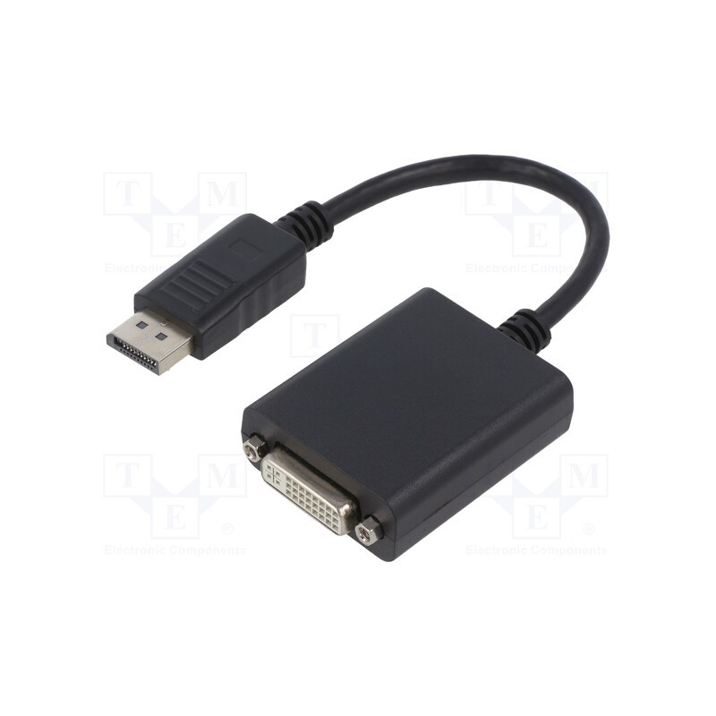 1 pcs x GEMBIRD - A-DPM-DVIF-03 - Adapter, DisplayPort 1.2, DisplayPort plug,DVI-I (24+5) socket