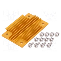1 pcs x Advanced Thermal Solutions - ATS-1098-C1-R0 - Heatsink: extruded, grilled, BGA, golden, L: 58mm, W: 37mm, H: 6.1mm