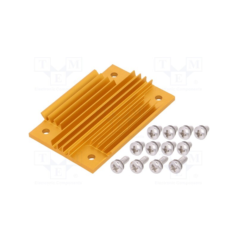 1 pcs x Advanced Thermal Solutions - ATS-1098-C1-R0 - Heatsink: extruded, grilled, BGA, golden, L: 58mm, W: 37mm, H: 6.1mm