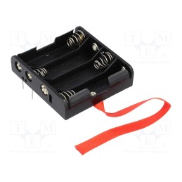 1 pcs x KEYSTONE - 2477RB - Holder, AA,R6, Batt.no: 4, PCB, Features: ejection strip