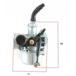 Carburetor for ATV 110 King Los, manual choke carburetor PZ19