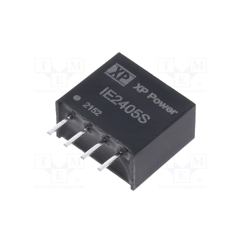 1 pcs x XP POWER - IE2405S - Converter: DC/DC, 1W, Uin: 24V, Uout: 5VDC, Iout: 200mA, SIP, 150kHz