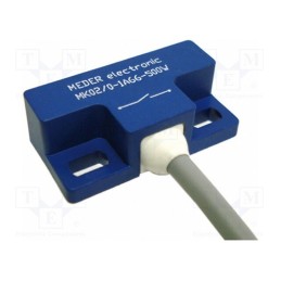 1 pcs x MEDER - MK02/0-1B90-500W - Reed switch, Range: 7.5mm, Pswitch: 3W, 32.4x16.7x10mm, 0.25A, MM2