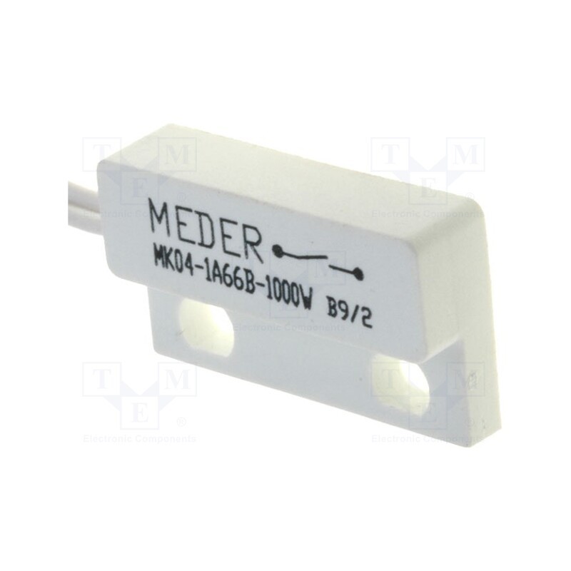1 pcs x MEDER - MK04-1A66B-1000W - Reed switch, Pswitch: 10W, 23x13.9x5.9mm, Connection: lead 1m