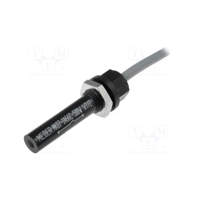1 pcs x MEDER - MK07-1A66C-500W - Reed switch, 15÷20mT, Pswitch: 10W, Ø6.6x39.6mm, toff: 0.1ms, 0.5A