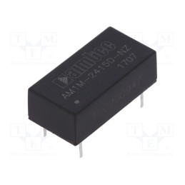 1 pcs x AIMTEC - AM1M-2415D-NZ - Converter: DC/DC, 1W, Uin: 21.6÷26.4V, Uout: 15VDC, Uout2: -15VDC