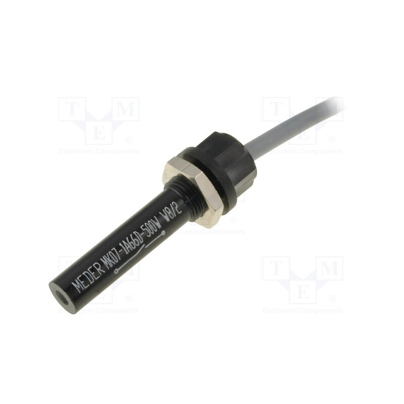1 pcs x MEDER - MK07-1A66D-500W - Reed switch, 20÷25mT, Pswitch: 10W, Ø6.6x39.6mm, toff: 0.1ms, 0.5A