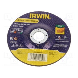 1 pcs x IRWIN - IW8082146 - Cutting wheel, Ø: 125mm, Øhole: 22.23mm