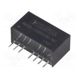1 pcs x AIMTEC - AM1G-1205DH30-NZ - Converter: DC/DC, 1W, Uin: 9÷18V, Uout: 5VDC, Uout2: -5VDC, SIP8, THT