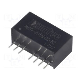 1 pcs x AIMTEC - AM1G-0515SH30-NZ - Converter: DC/DC, 1W, Uin: 4.5÷9V, Uout: 15VDC, Iout: 67mA, SIP8, THT