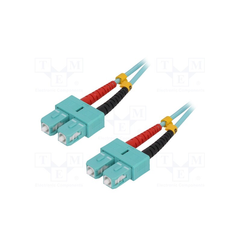 1 pcs x LOGILINK - FP3SC03 - Fiber patch cord, OM3, SC/UPC,both sides, 3m, LSZH, turquoise