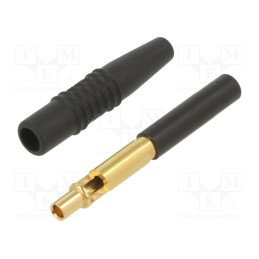 1 pcs x STu00c4UBLI - 22.2672-21 - Socket, 4mm banana, 19A, 300V, black, insulated, 1mm2, gold-plated