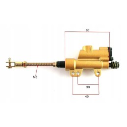 ATV rear brake pump for ATV 110 quad cross rear