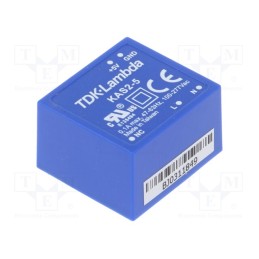 1 pcs x TDK-LAMBDA - KAS2-5 - Converter: AC/DC, 2W, 90÷305VAC, Usup: 120÷430VDC, Uout: 5VDC, 70%