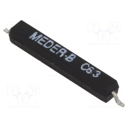 1 pcs x MEDER - MK15-B-2 - Reed switch, Range: 10÷15AT, Pswitch: 10W, 2.5x2.6x19.5mm, 1.25A