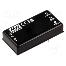 1 pcs x MEAN WELL - DLW05C-12 - Converter: DC/DC, 5W, Uin: 36÷72V, Uout: 12VDC, Uout2: -12VDC, 2'x1'