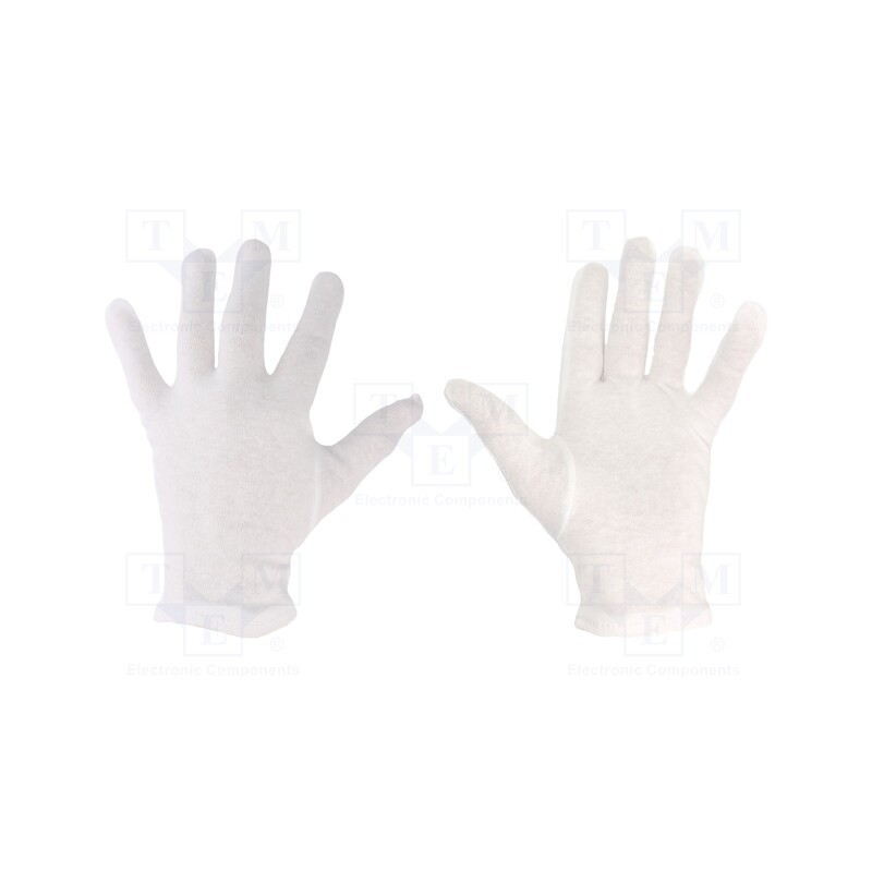 1 set x ELME - GNB-L - Protective gloves, ESD, L, Features: Breathable fabric, cotton