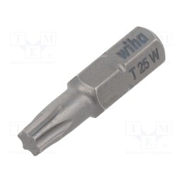 1 pcs x WIHA - 4928 - Screwdriver bit, Torx®, TX25, Overall len: 25mm, STANDARD