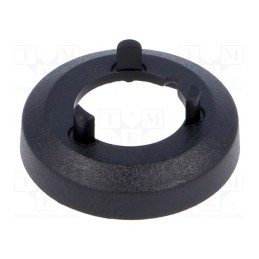 2 pcs x OKW - A7513000 - Nut cover, ABS, black, push-in, Ø: 17.5mm, A2513,A2613, Øint: 15.7mm