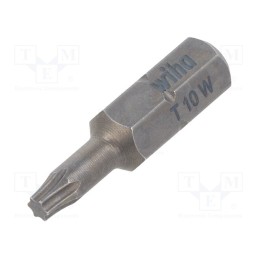 1 pcs x WIHA - 4925 - Screwdriver bit, Torx®, TX10, Overall len: 25mm, STANDARD